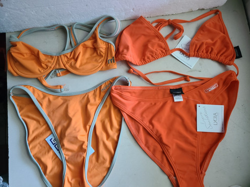 älterer orangefarbener bikini - orangefarbener,