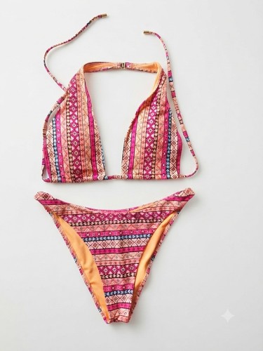 Hippie boho bikini orange - hippie,