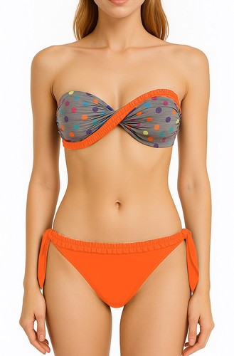 Bunter twist bandeau bikini - bunter,