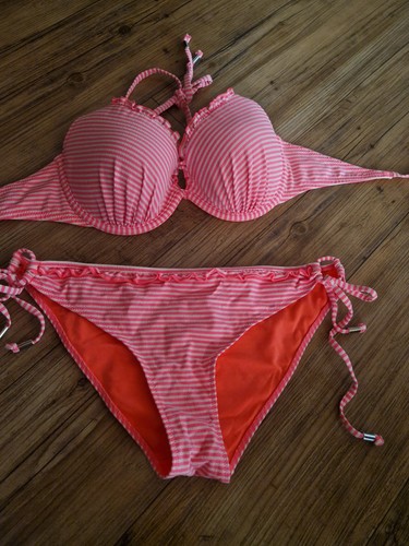 Bikini inorange gestreift - , gr